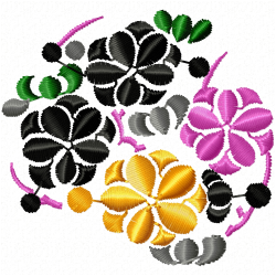 Flowers And Tree Embroidery Design 10